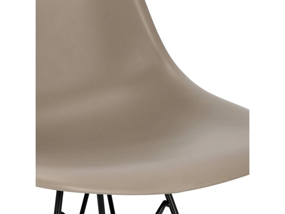 Krzesło P016 PP Black mild grey - d2design